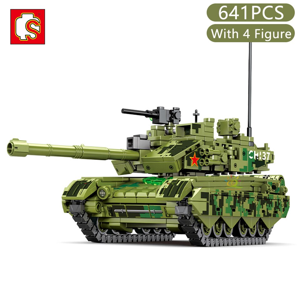 Military Weapon Tank Model Building Blocks