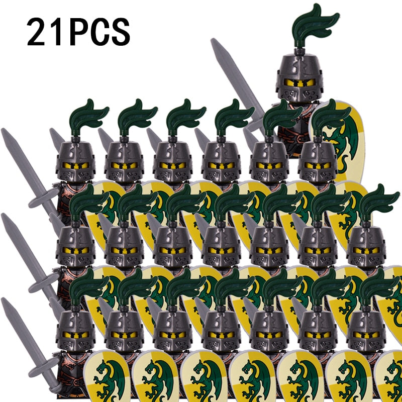 Mini Medieval Soldier Figures Model