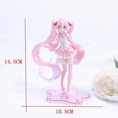 New 10cm Mini Q Posket  Hatsune Miku Action Figure