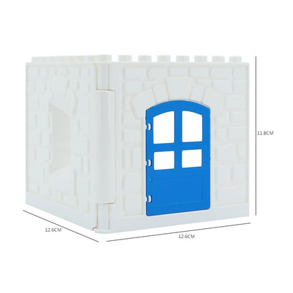 Big Building Blocks Dolls Home Roof Wall