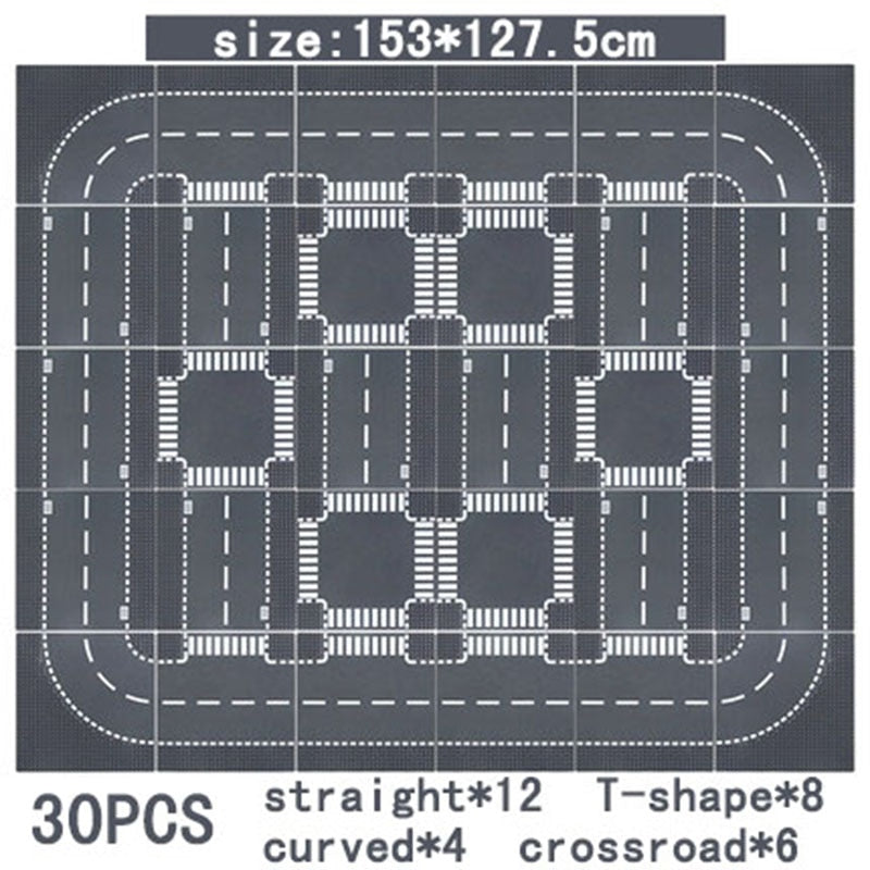 City Road Street Baseplate Straight Crossroad Curve