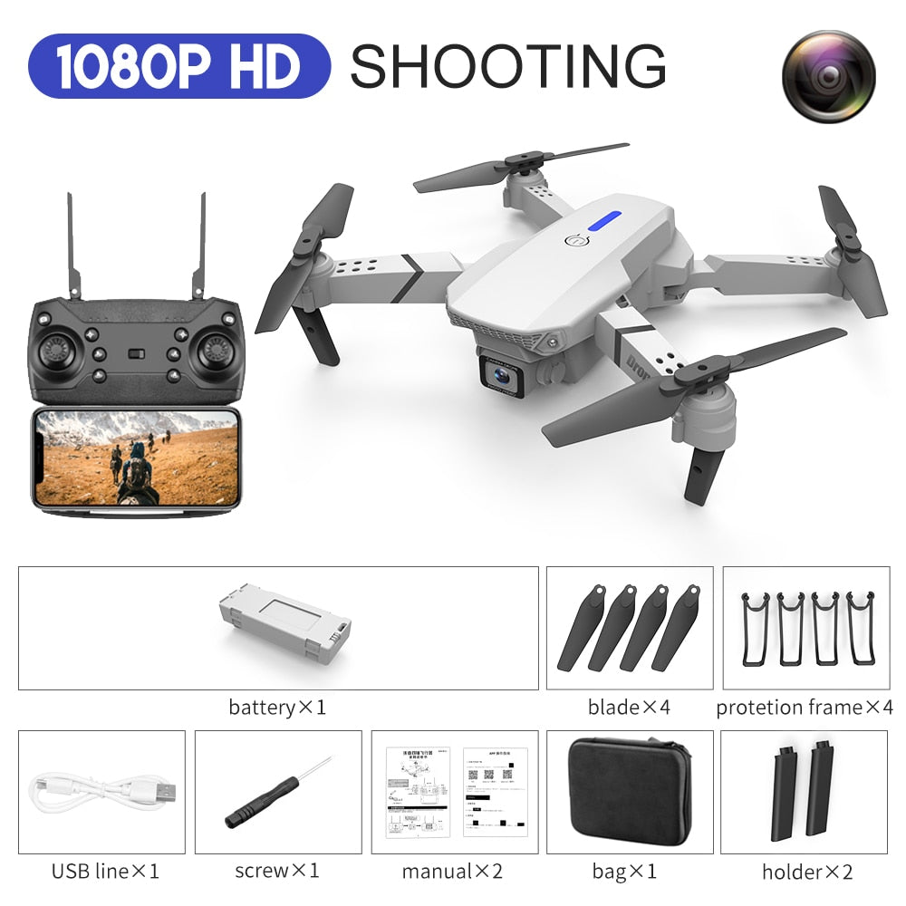 Drone With Wide Angle HD 4K 1080P Camera