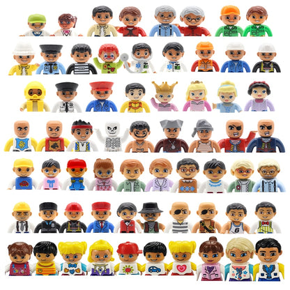 Big Size Action Figures City Princess Policemen Building Block