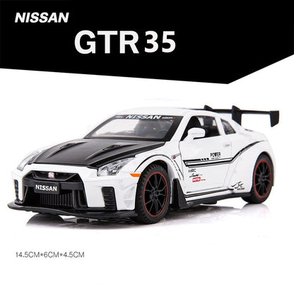 Nissan GTR R35 R34 Racing Car Model Scale Children