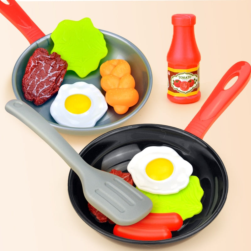 Kitchen Food Toys Simulation Kitchenware Play Set