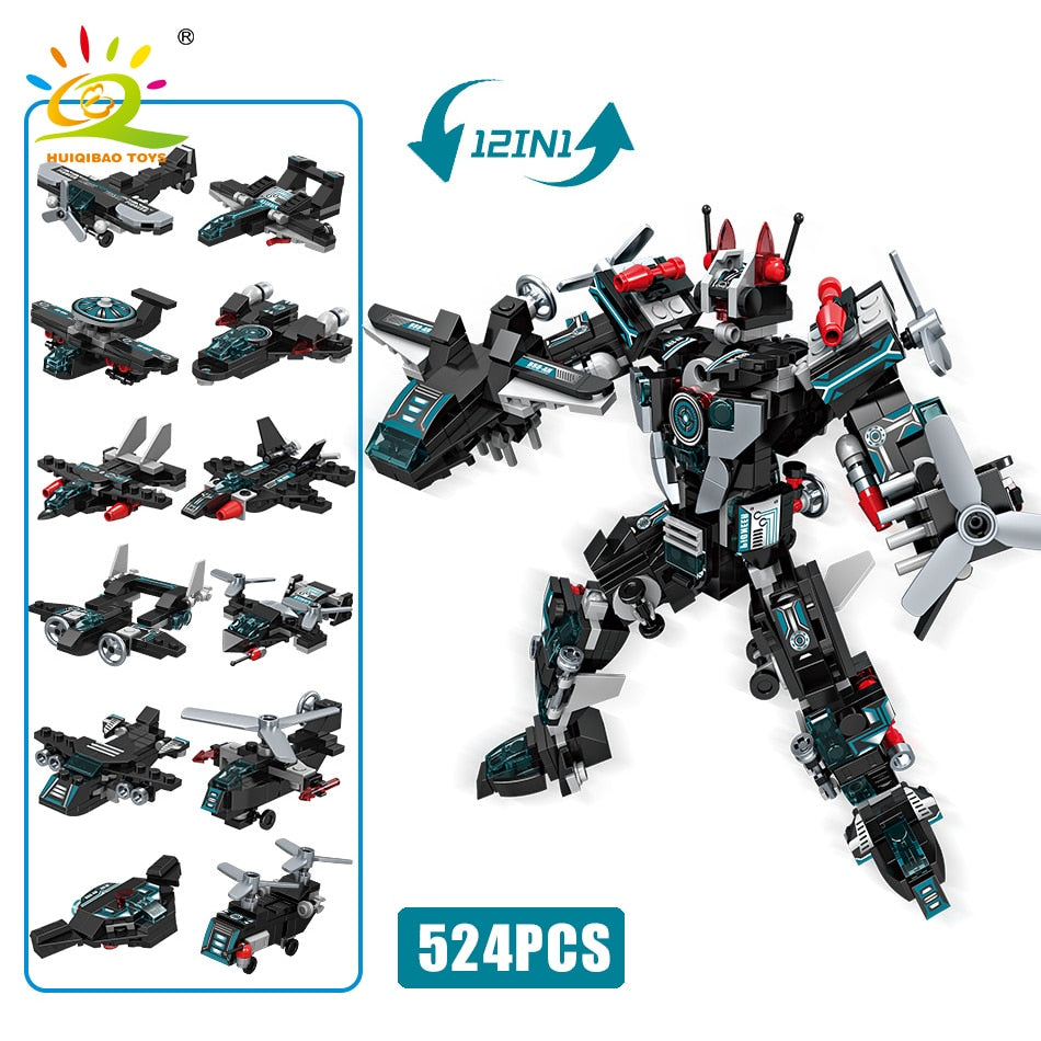 Engineering Transformation Robot Building Blocks Mecha