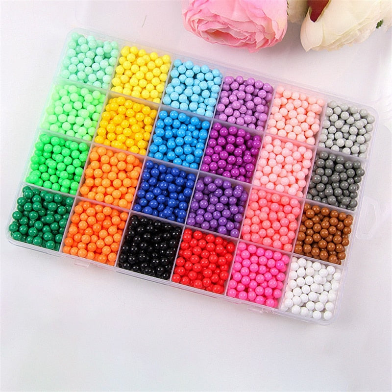 Water spray beads 24 colors Refill Beads puzzle