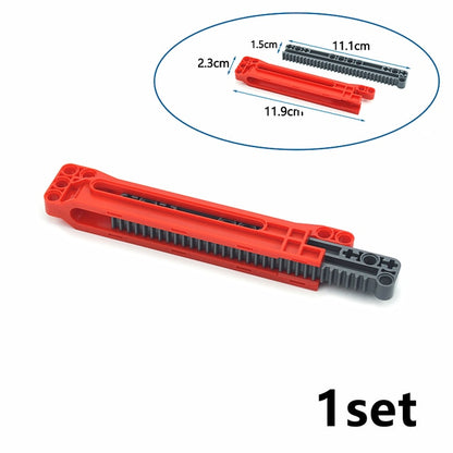 Technical Gear Axle Bricks Parts Worm Rack