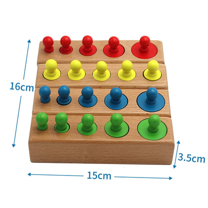 Montessori Cylinder Socket Puzzles Toy