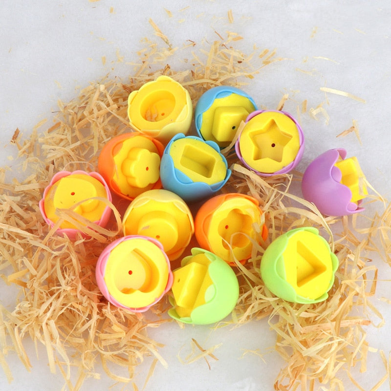 Montessori Smart Eggs 3D Puzzle Toys For Children