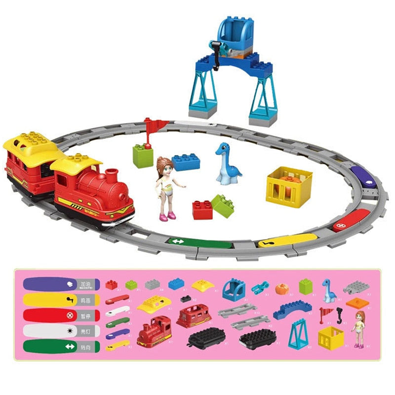 Rail Transport Big Size Building Blocks Creative