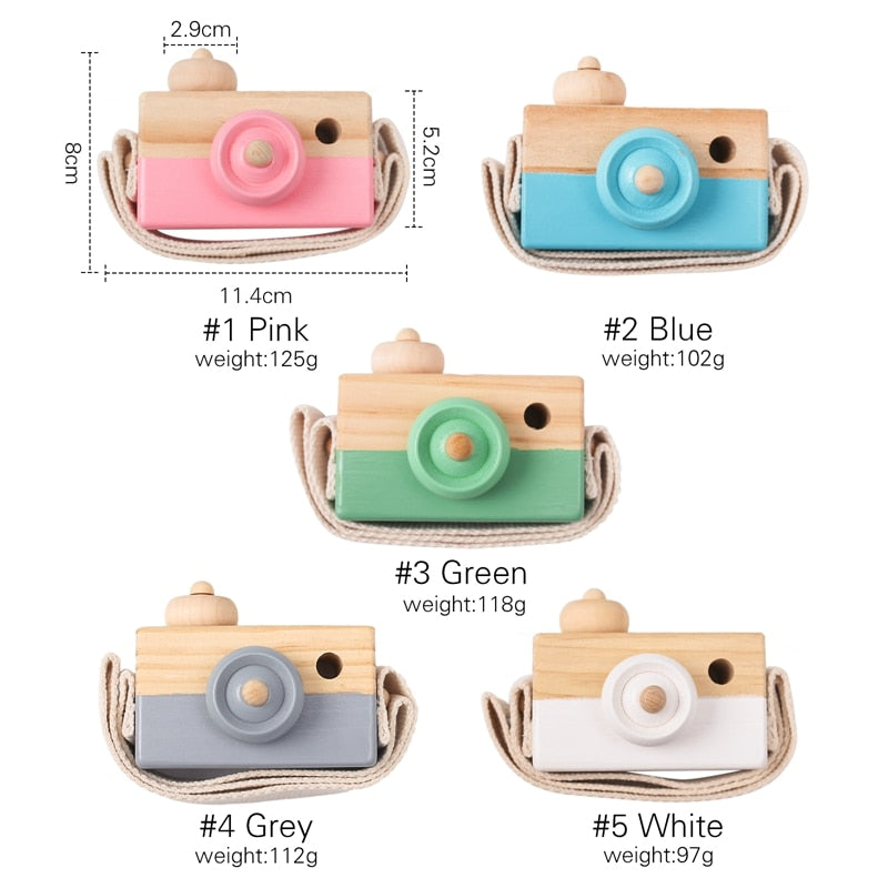 Let Make Wooden Baby Toys Fashion Camera