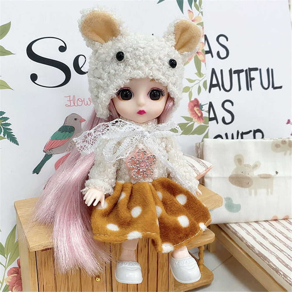 16cm Princess BJD Doll with Clothes and Shoes