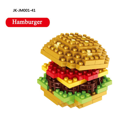 Mini Blocks Moc Fast Food Burger Ice Cream