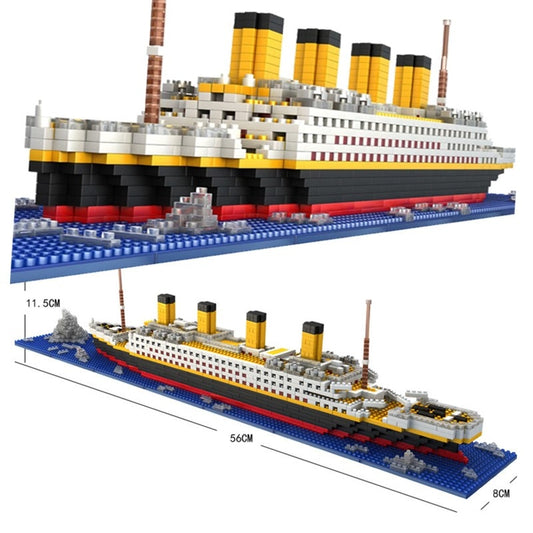 Mini Bricks Model Titanic Cruise Ship Model Boat