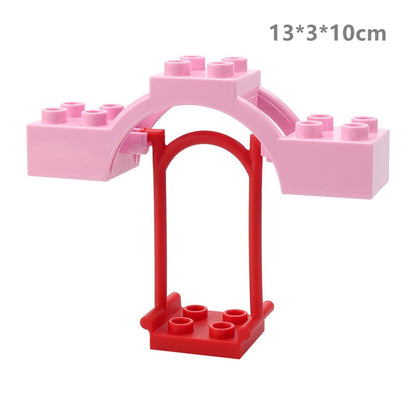 Big Building Blocks Compatible Slide Swing Seesaw