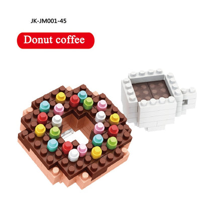 Mini Blocks Moc Fast Food Burger Ice Cream