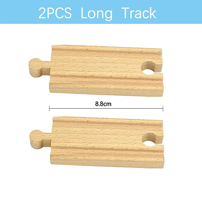 Wooden Track Railway Toys Beech Train