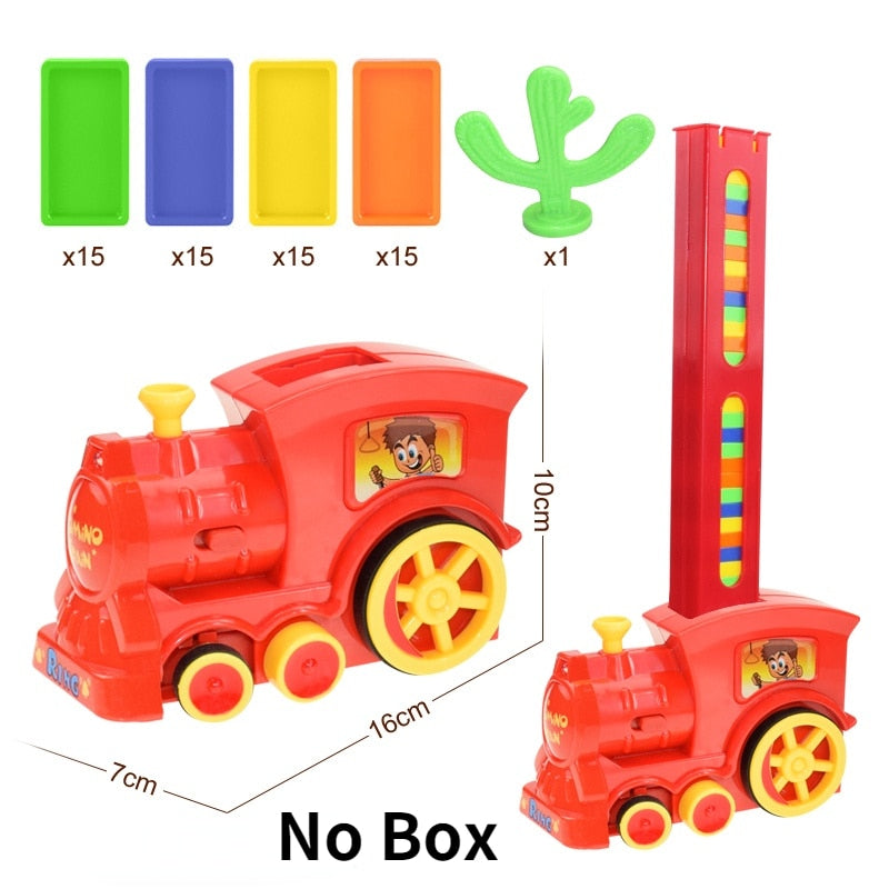 Kids Domino Train Car Set Domino Brick