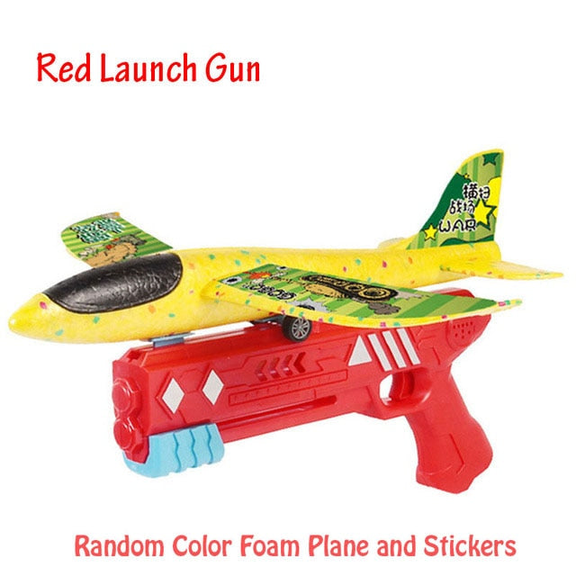 Foam Plane 10M Launcher Catapult Airplane Gun Toy