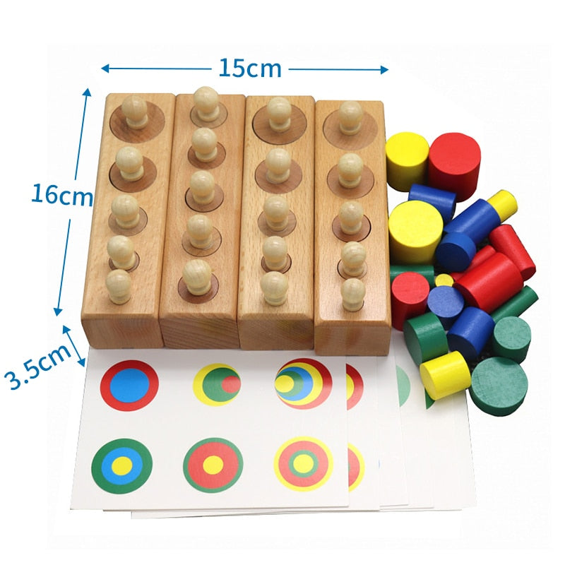 Montessori Cylinder Socket Puzzles Toy