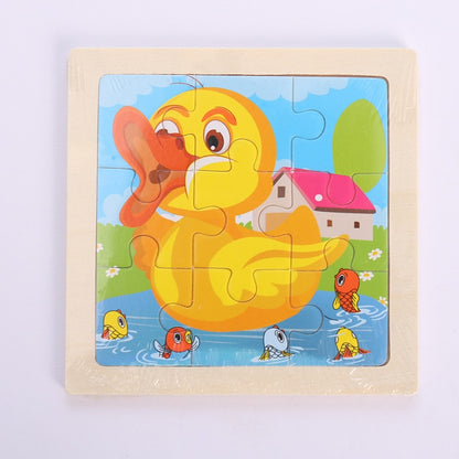 Cartoon Wooden Children 3D Jigsaw Puzzle Baby