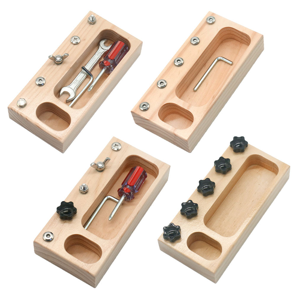 Montessori Busy Board Screw Bolt Set Toys