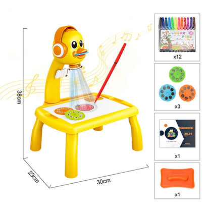 Children Led Projector Art Drawing Table Light