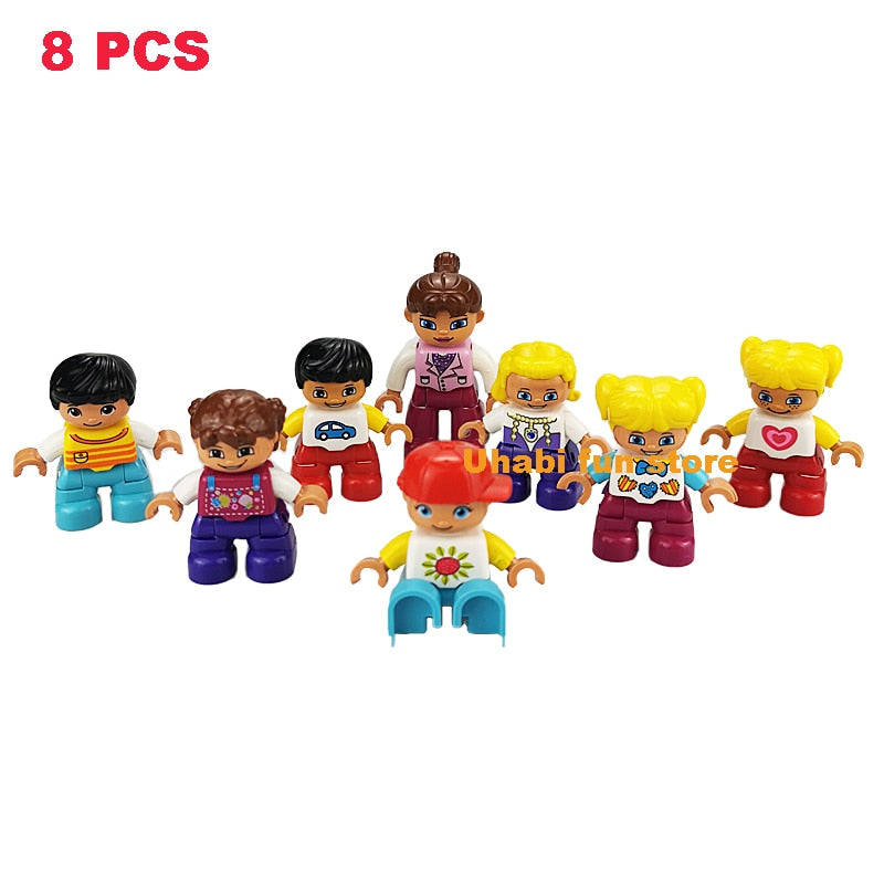 Big Size Action Figures City Princess Policemen Building Block