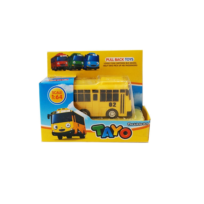 Cartoon TAYO Bus Kids Toys Mini Pull Back Car