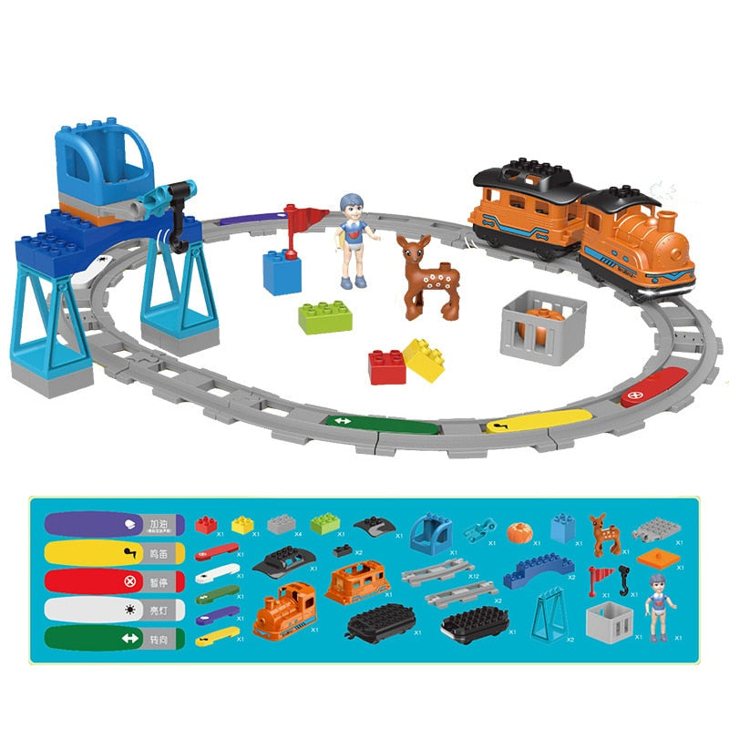 Rail Transport Big Size Building Blocks Creative