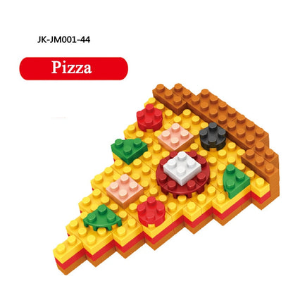 Mini Blocks Moc Fast Food Burger Ice Cream