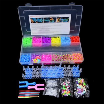 Rubber Bands Loom DIY Weaving Tool Box