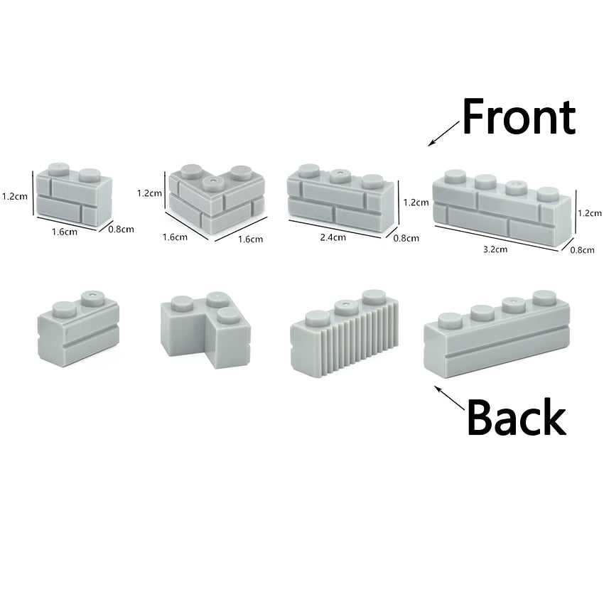 Thick Wall Figures Bricks Compatible Dots Building