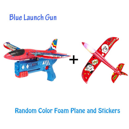 Foam Plane 10M Launcher Catapult Airplane Gun Toy