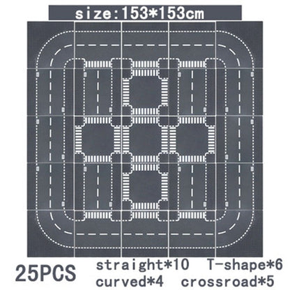 City Road Street Baseplate Straight Crossroad Curve