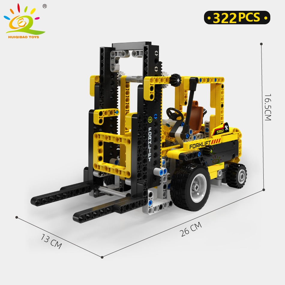 Engineering Truck Tech Building Block City Construction