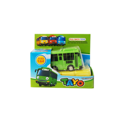 Cartoon TAYO Bus Kids Toys Mini Pull Back Car