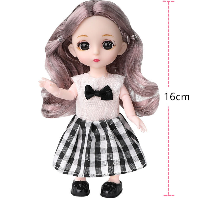 16cm Princess BJD Doll with Clothes and Shoes