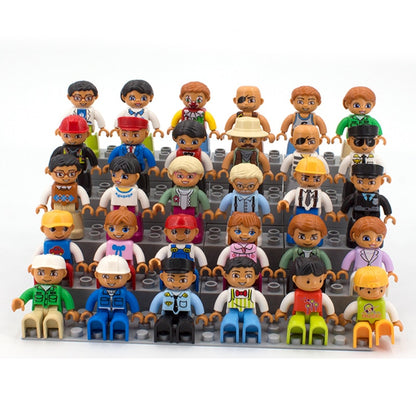 Big Size Action Figures City Princess Policemen Building Block