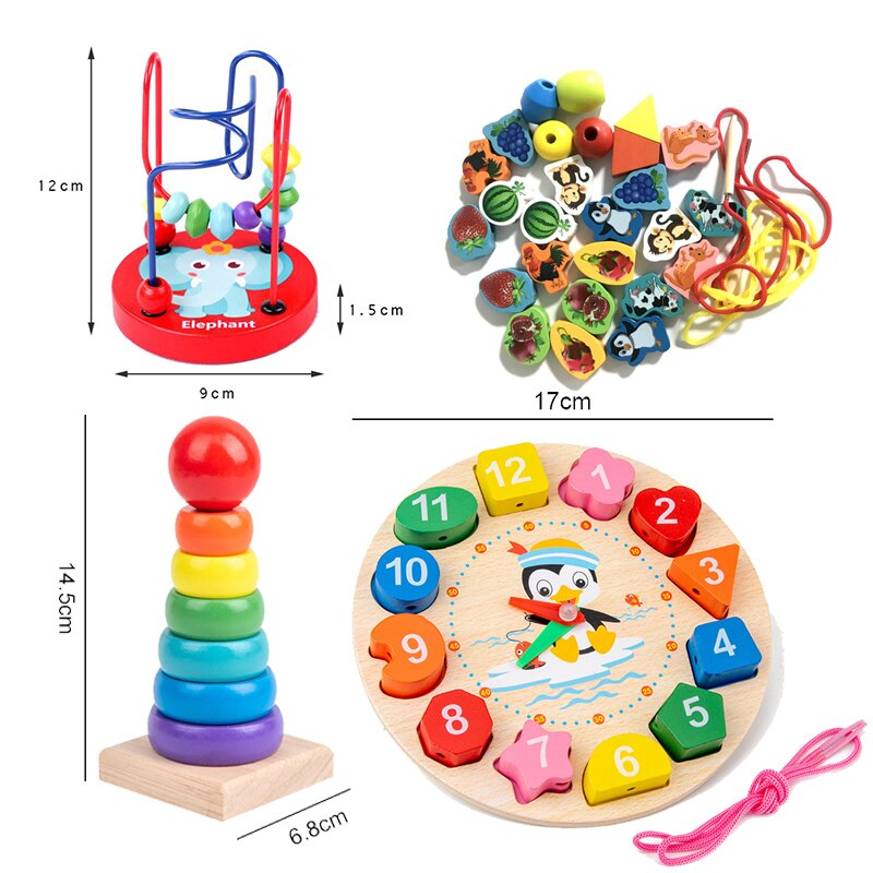 Wooden Educational Toys for Baby Motessori