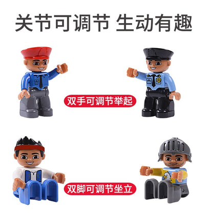 Big Size Action Figures City Princess Policemen Building Block