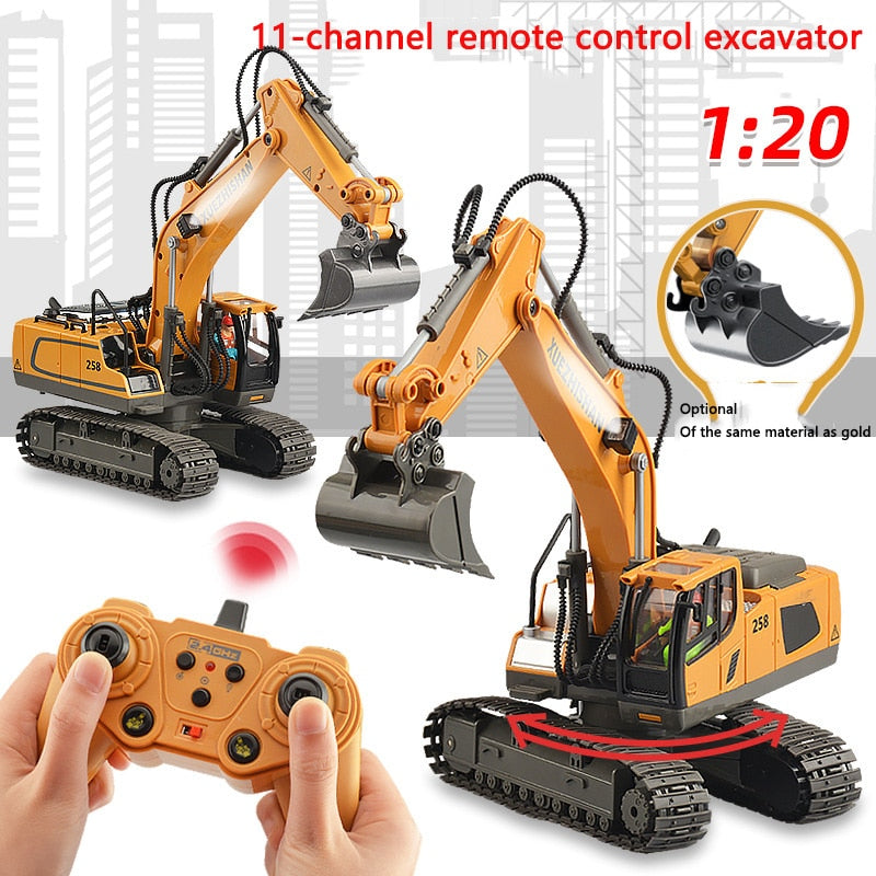 Large Alloy Remote Control Excavator