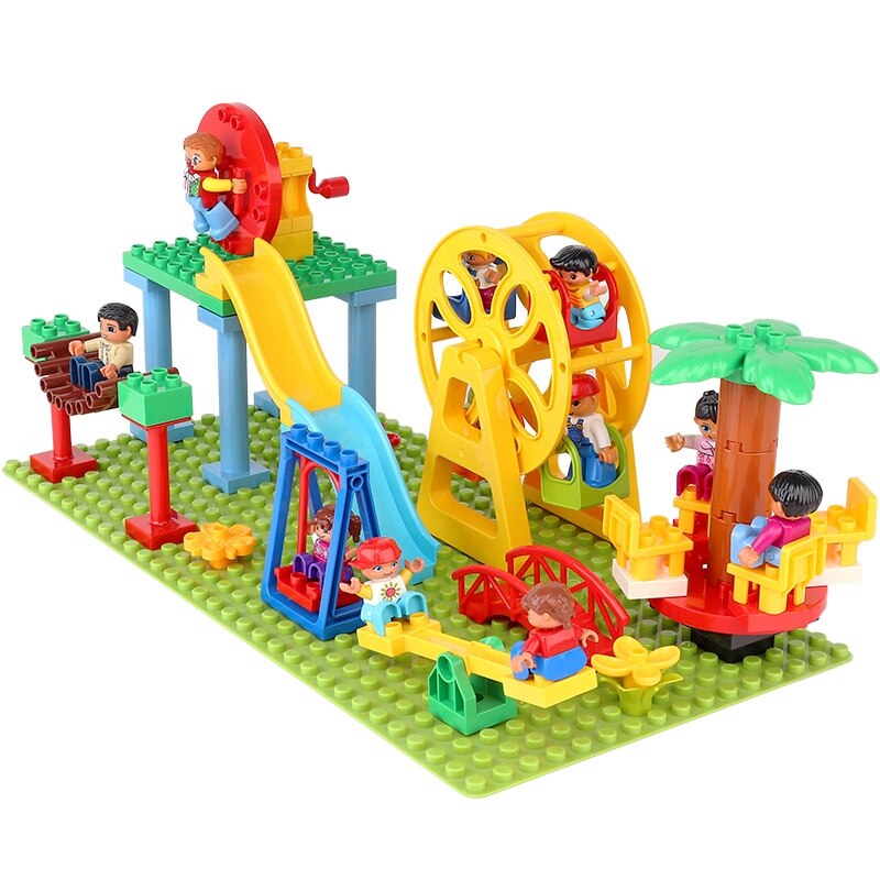 Big Building Blocks Compatible Slide Swing Seesaw