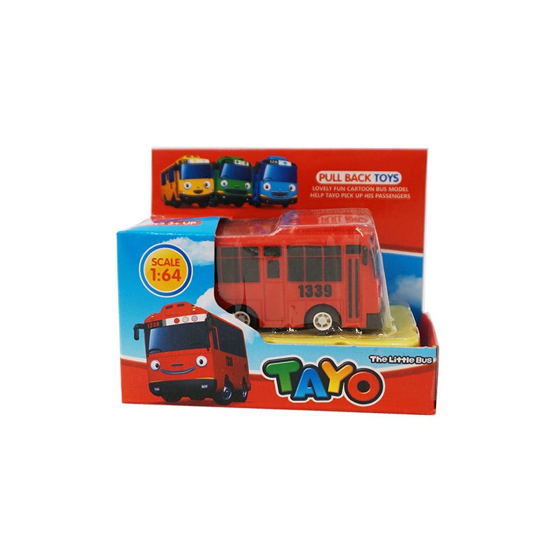 Cartoon TAYO Bus Kids Toys Mini Pull Back Car