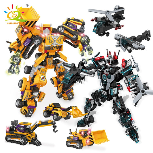 Engineering Transformation Robot Building Blocks Mecha