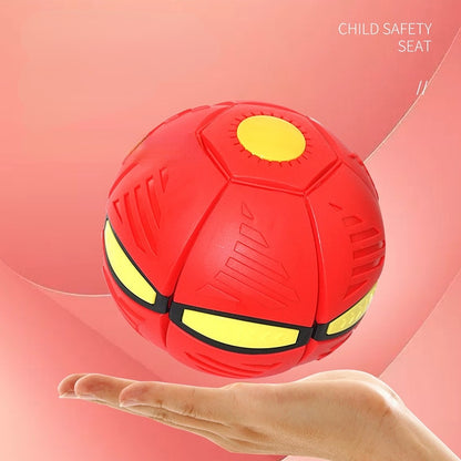 Kids Flat Throw Disc Ball Flying Balls with For Children's Toy Balls Boy Outdoor Sports Toys Gift Flat Ball