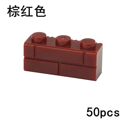 Thick Wall Figures Bricks Compatible Dots Building