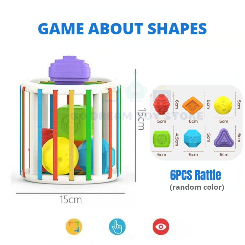 New Colorful Shape Blocks Sorting Game Baby