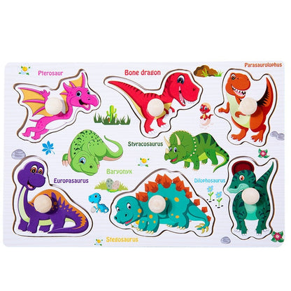 New Montessori Toys Wooden Puzzle Cartoon